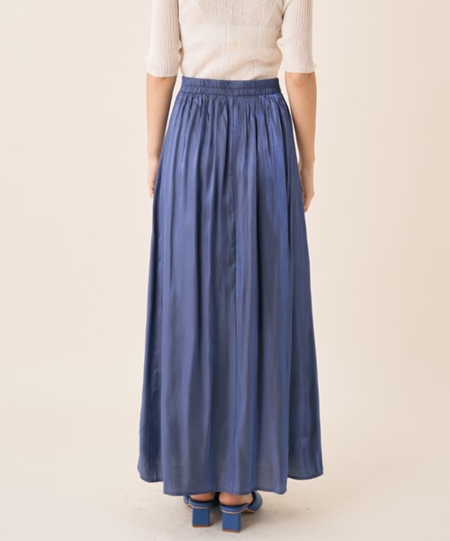 Solace（ソレイス）の「サテンオーロラスカート（スカート・レディース・アイボリー/ブルー/オレンジ・FREE）」の5枚目の写真