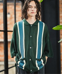 CASPER JOHN | Line knit shirts/ラインニットシャツ(シャツ/ブラウス)