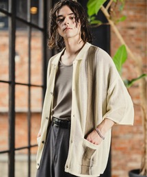 CASPER JOHN | Line knit shirts/ラインニットシャツ(シャツ/ブラウス)