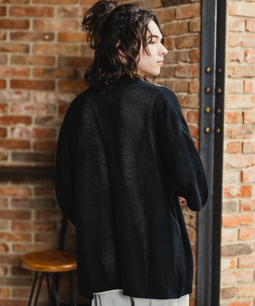 CASPER JOHN（キャスパージョン）の「Line knit shirts/ラインニットシャツ（シャツ/ブラウス・メンズ・アイボリー/ブラック/グリーン・SMALL/MEDIUM/LARGE）」の18枚目の写真