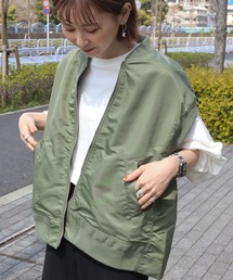 AMERICAN HOLIC | MA-1ノースリーブブルゾン(その他アウター)