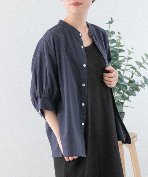 URBAN RESEARCH DOORS(アーバンリサーチドアーズ)の「FORK&SPOON コットンリネンブラウス(シャツ/ブラウス・レディース・ネイビー/チェック/オフホワイト・1)」の22枚目の写真
