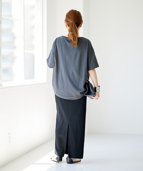 JOURNAL STANDARD(ジャーナルスタンダード)の「NATUREビッグロゴTシャツ(Tシャツ/カットソー・レディース・ブラック系その他/ホワイト・FREE)」の4枚目の写真