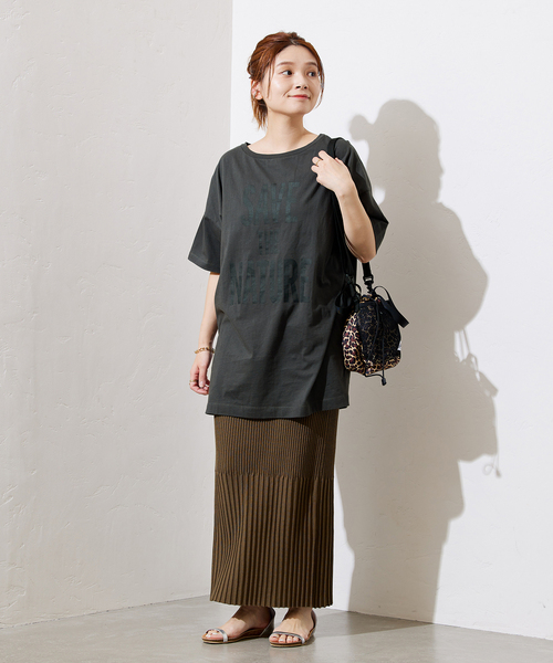 JOURNAL STANDARD(ジャーナルスタンダード)の「NATUREビッグロゴTシャツ(Tシャツ/カットソー・レディース・ブラック系その他/ホワイト・FREE)」の18枚目の写真