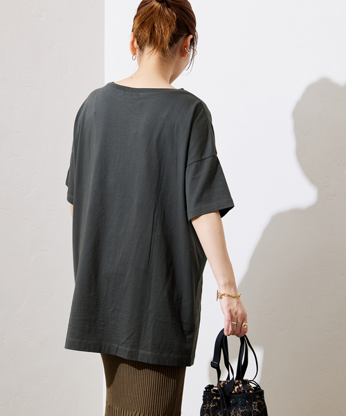 JOURNAL STANDARD(ジャーナルスタンダード)の「NATUREビッグロゴTシャツ(Tシャツ/カットソー・レディース・ブラック系その他/ホワイト・FREE)」の5枚目の写真