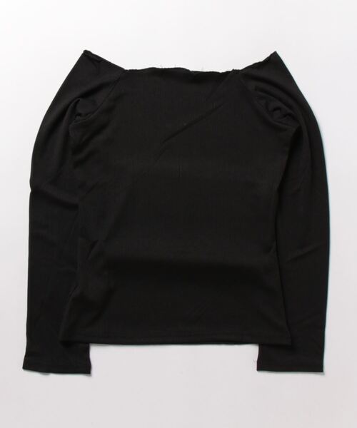 NinaetLina（ニナエリナ）の「オフショルカットソー（Tシャツ/カットソー・レディース・ブラック/チャコール・FREE）」の8枚目の写真