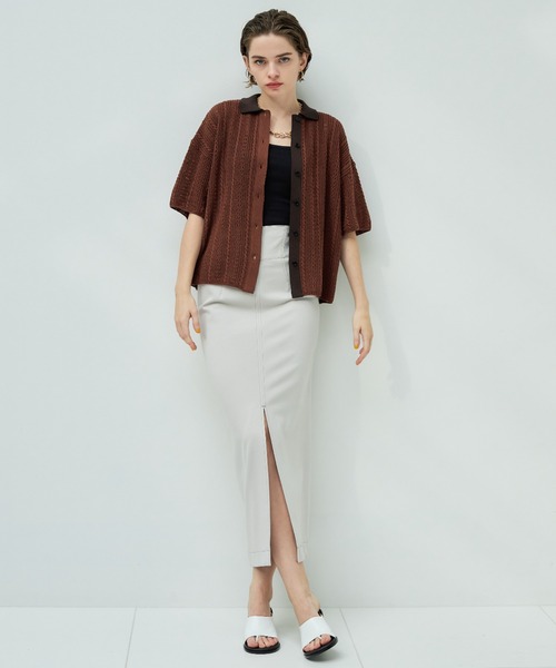 casane(カサネ)の「ラウンドトゥライナーカラーサンダル(サンダル・レディース・ブラック/ホワイト・0/1/2)」の16枚目の写真