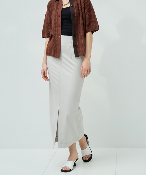 casane(カサネ)の「ラウンドトゥライナーカラーサンダル(サンダル・レディース・ブラック/ホワイト・0/1/2)」の15枚目の写真