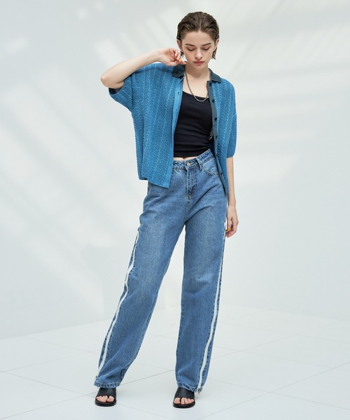 casane(カサネ)の「ラウンドトゥライナーカラーサンダル(サンダル・レディース・ブラック/ホワイト・0/1/2)」の17枚目の写真