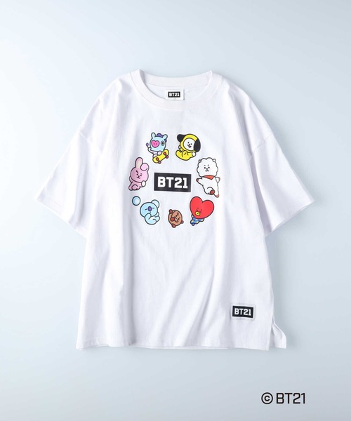 セール】BT21サークルプリントT（Tシャツ/カットソー