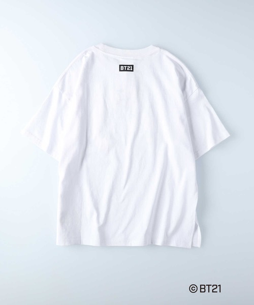 BT21×Loungedress　 Tシャツ　白　フリーサイズ BT21×Loungedress Tシャツ白フリーサイズ
