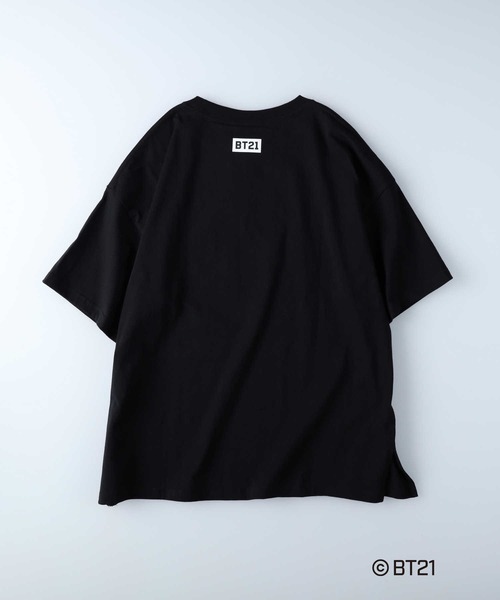 Right-on(ライトオン)の「BT21サークルプリントT(Tシャツ/カットソー・レディース・ホワイト/ブラック・M/L)」の8枚目の写真