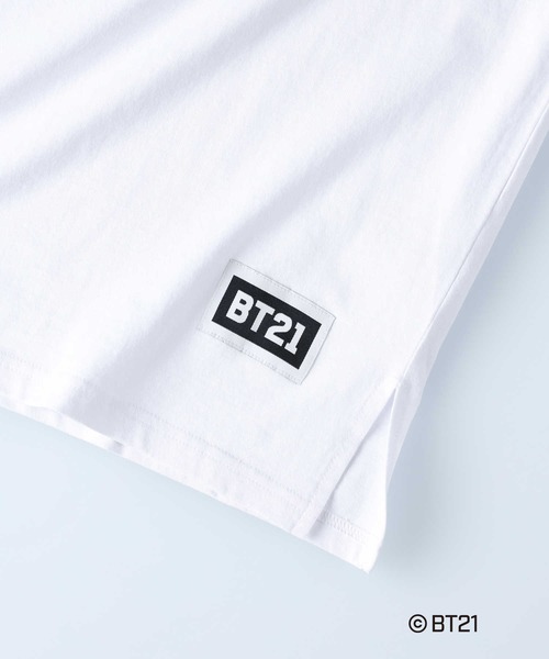 Right-on(ライトオン)の「BT21サークルプリントT(Tシャツ/カットソー・レディース・ホワイト/ブラック・M/L)」の13枚目の写真