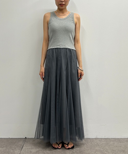 【海外配送可】【送料無料】 LOUNGEDRESS（ラウンジドレス）の「ドッキングチュール ワンピース