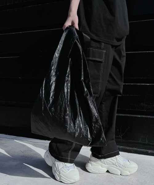 Figments（フィグメンツ）の「メタリックショッパーバッグ（トートバッグ・レディース・ブラック/シルバー・FREE）」の14枚目の写真