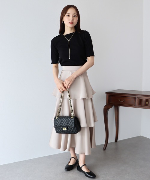 BLUEEAST（ブルーイースト）の「ストラップフラットシューズ（パンプス・レディース・オフホワイト/シルバー/ブラック・MEDIUM/LARGE）」の20枚目の写真