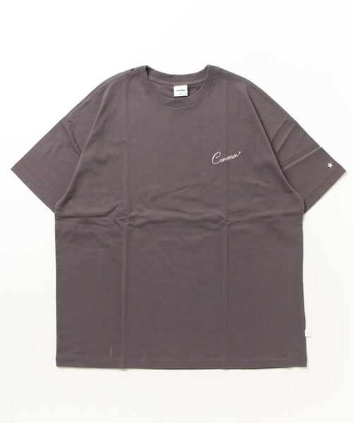 CONVERSE（コンバース）の「CONVERSE/コンバース ビッグシルエット ヴィンテージライク バックプリント  ワンポイントロゴ  半袖Tシャツ（Tシャツ/カットソー・レディース・ホワイト/チャコールグレー/ホワイト系その他/グレー系その他・M/L）」の7枚目の写真