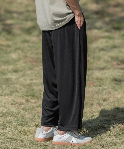 Auntie Rosa（アンティローザ）の「【Shoowtime】クールタッチ ルーズフィット タック ワイド イージーパンツ（その他パンツ・メンズ・ベージュ/グリーン/ブラック・XX-LARGE/X-LARGE/LARGE/MEDIUM）」の8枚目の写真
