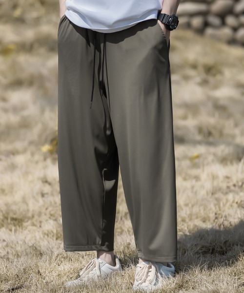 Auntie Rosa（アンティローザ）の「【Shoowtime】クールタッチ ルーズフィット タック ワイド イージーパンツ（その他パンツ・メンズ・ベージュ/グリーン/ブラック・XX-LARGE/X-LARGE/LARGE/MEDIUM）」の15枚目の写真