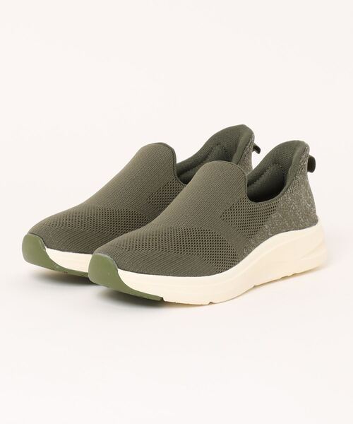 CEDAR CREST（セダークレスト ）の「【CEDAR CREST】スパットシューズ（スリッポンタイプ）手を使わずに履ける（スニーカー・レディース・グレー/ブラック/ネイビー/ベージュ/ピンク/カーキ/ダークグレー・22.5cm/23.0cm/23.5cm/24.0cm/24.5cm/25.0cm）」の6枚目の写真