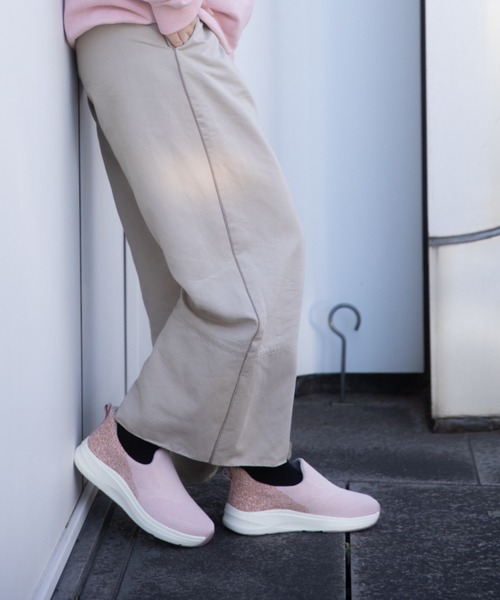 CEDAR CREST（セダークレスト ）の「【CEDAR CREST】スパットシューズ（スリッポンタイプ）手を使わずに履ける（スニーカー・レディース・グレー/ブラック/ネイビー/ベージュ/ピンク/カーキ/ダークグレー・22.5cm/23.0cm/23.5cm/24.0cm/24.5cm/25.0cm）」の7枚目の写真