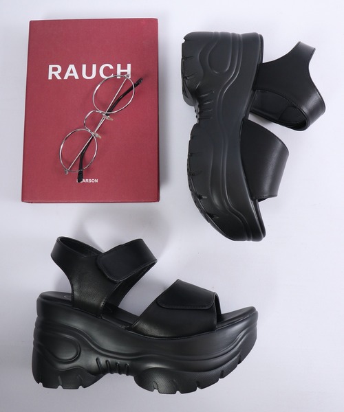 lus.（ラスドット）の「ベルクロ厚底サンダル8.5㎝ボリュームソール（サンダル・レディース・ブラック・S/L/LL/3L/SS/M）」の6枚目の写真