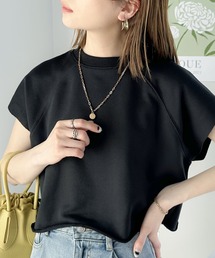 classicalelf | ラフにキマル。クロップド丈切りっぱなしスウェットトップス。(Tシャツ/カットソー)