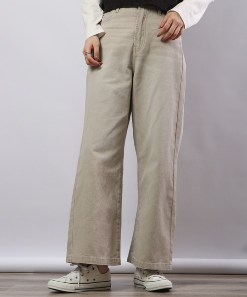 Blasty(ブラスティー)の「BLASTY カラーデニムパンツ(デニムパンツ・レディース・グレイッシュベージュ/ピンク/グリーン/イエロー・F)」の2枚目の写真