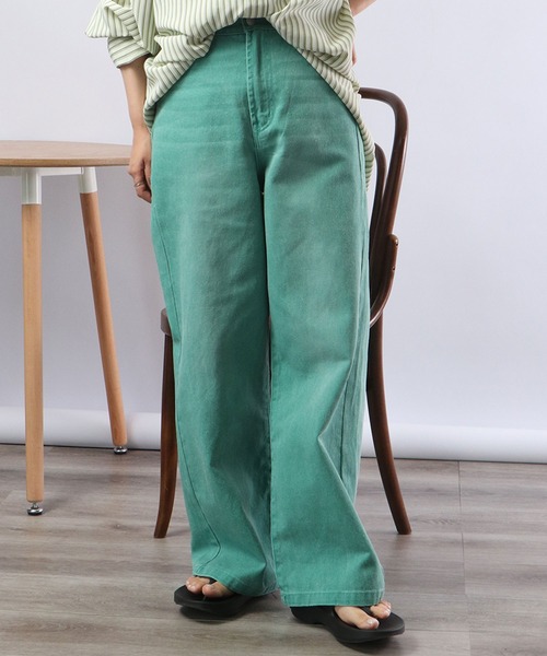 Blasty(ブラスティー)の「BLASTY カラーデニムパンツ(デニムパンツ・レディース・グレイッシュベージュ/ピンク/グリーン/イエロー・F)」の5枚目の写真