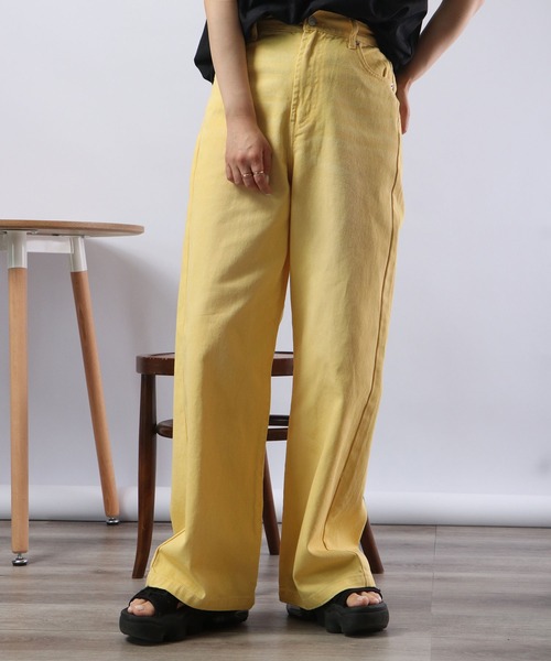 Blasty(ブラスティー)の「BLASTY カラーデニムパンツ(デニムパンツ・レディース・グレイッシュベージュ/ピンク/グリーン/イエロー・F)」の9枚目の写真