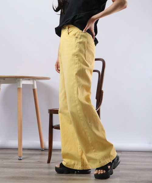 Blasty(ブラスティー)の「BLASTY カラーデニムパンツ(デニムパンツ・レディース・グレイッシュベージュ/ピンク/グリーン/イエロー・F)」の11枚目の写真