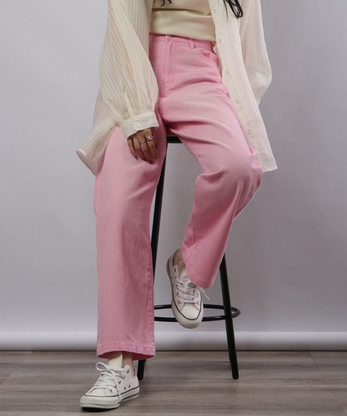 Blasty(ブラスティー)の「BLASTY カラーデニムパンツ(デニムパンツ・レディース・グレイッシュベージュ/ピンク/グリーン/イエロー・F)」の14枚目の写真