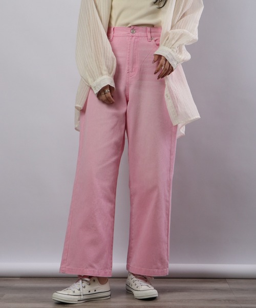 Blasty(ブラスティー)の「BLASTY カラーデニムパンツ(デニムパンツ・レディース・グレイッシュベージュ/ピンク/グリーン/イエロー・F)」の15枚目の写真