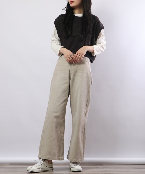 Blasty(ブラスティー)の「BLASTY カラーデニムパンツ(デニムパンツ・レディース・グレイッシュベージュ/ピンク/グリーン/イエロー・F)」の22枚目の写真