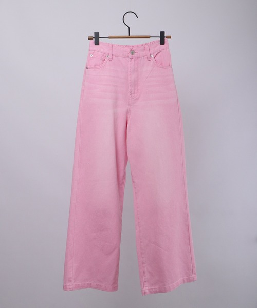 Blasty(ブラスティー)の「BLASTY カラーデニムパンツ(デニムパンツ・レディース・グレイッシュベージュ/ピンク/グリーン/イエロー・F)」の13枚目の写真