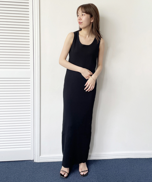 plage（プラージュ）の「kahlua silkコン ドレス（ドレス・レディース・ホワイト/ブラック・FREE）」の2枚目の写真