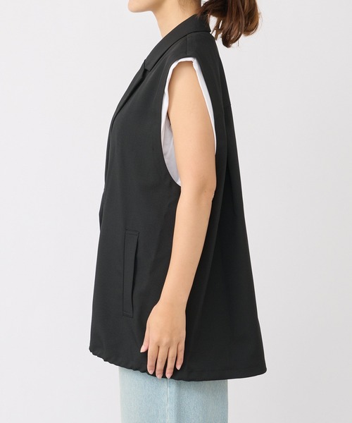 RIVE DROITE(リヴドロワ)の「テーラードベスト(ベスト・レディース・ブラック/カーキ/アイボリー・FREE)」の7枚目の写真