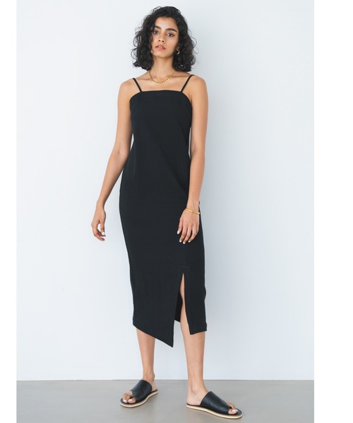 alexia stam リネン　キャミワンピース ALEXIA STAM ワンピース Satin Long Dress /サテンワンピース