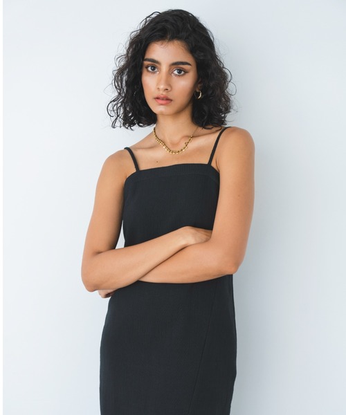 ALEXIA STAM（アリシアスタン）の「Hem Slit Camisole Dress