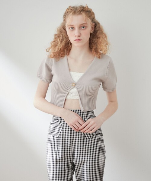 plage MIA ミア TEDDY ジャケット ホワイト セール】ショートスリーブ