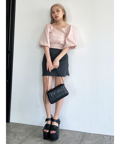 EMODA（エモダ）の「マークキルティングバッグ（ハンドバッグ・レディース・アイボリー/シルバー/ブラック・FREE）」の12枚目の写真