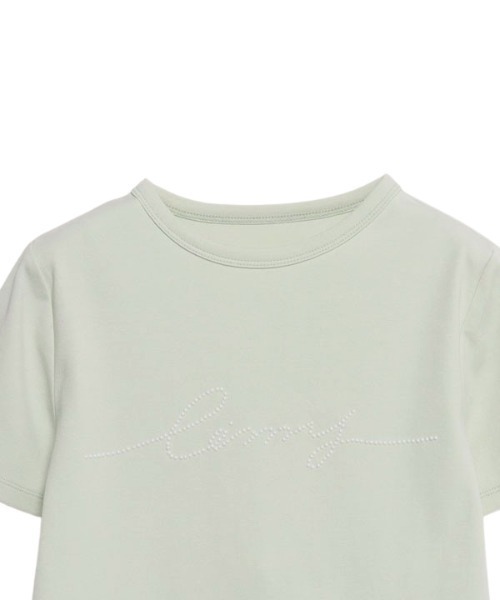 EIMY ISTOIRE（エイミーイストワール）の「【ZOZOTOWN限定】eimyパールロゴTシャツ（Tシャツ/カットソー・レディース・ミント/ピンク/ブラック/ホワイト/ラベンダー・FREE）」の16枚目の写真