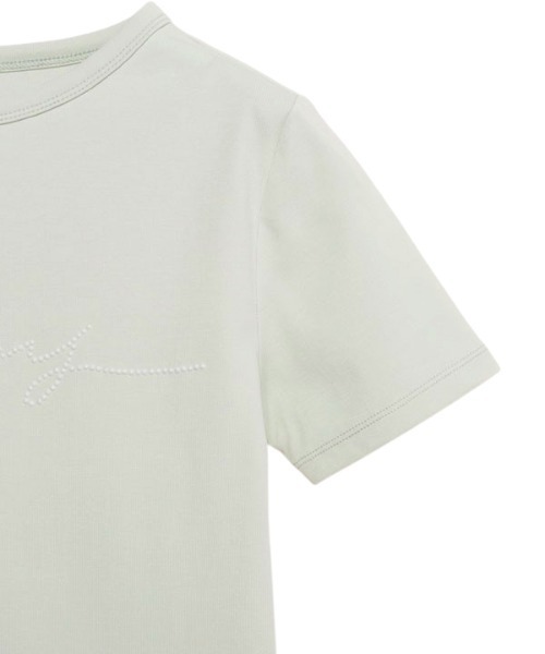 エイミーイストワール eimy istoire パールロゴTシャツ （WHITE） eimyパールロゴフィットTシャツ（カットソー/Tシャツ）｜eimy