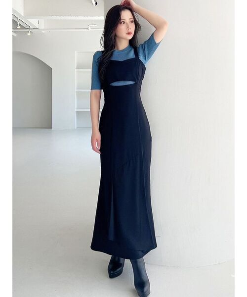 RESEXXY(リゼクシー)の「バストデザインキャミワンピース(ワンピース・レディース・チャコールグレー/ブラック/オレンジ・FREE)」の19枚目の写真
