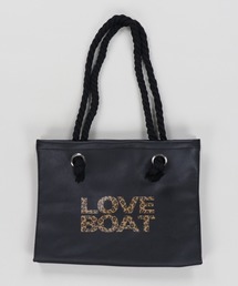 LOVE BOAT ラブボート トートバッグ 合成皮革 レオパード柄 豹柄 A4 新品タグ付き☆LOVE BOAT ラブボート トートバッグ レオパード柄