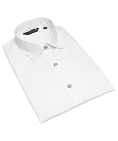 TOKYO SHIRTS(トウキョウシャツ)の「透け防止 形態安定ノーアイロン ワイド 七分袖ビジネスワイシャツ(ビジネスシャツ・レディース・ホワイト・S/M/L/LL/XL)」の10枚目の写真