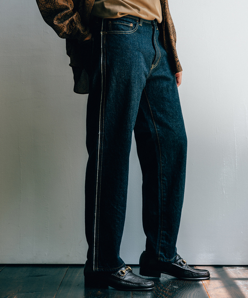 EDIFICE（エディフィス）の「【TATAMASS / タタマス】セルビッチ 5ポケット デニム（デニムパンツ・メンズ・ブルー/スカイブルー・30/32/34）」の4枚目の写真