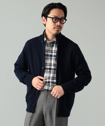 BRILLA per il gusto | FILIPPO DE LAURENTIIS / ウールカシミヤ スタンドカラー カーディガン(カーディガン/ボレロ)