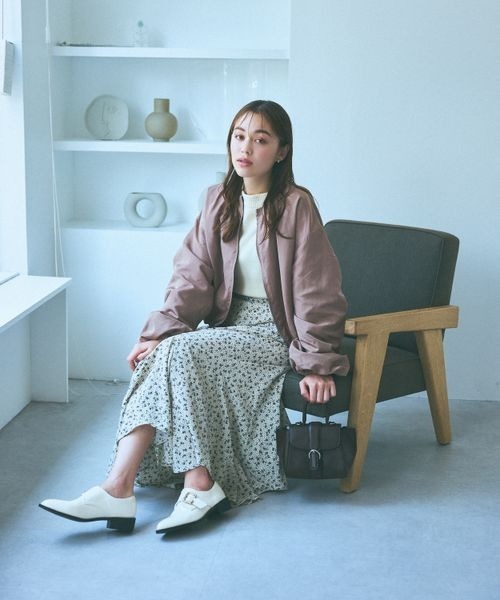 mysty woman（ミスティウーマン）の「袖ボリュームノーカラーブルゾン　970907（ブルゾン・レディース・ブラウン系その他/カーキ/ホワイト系その他/ブラック・FREE）」の12枚目の写真