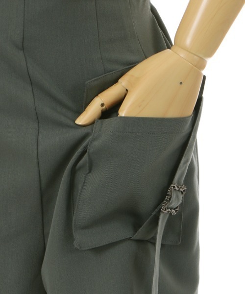 axes femme(アクシーズファム)の「カーゴポケットショートパンツ(カーゴパンツ・レディース・ブラック/カーキ/ベージュ/グレー・FREE)」の12枚目の写真